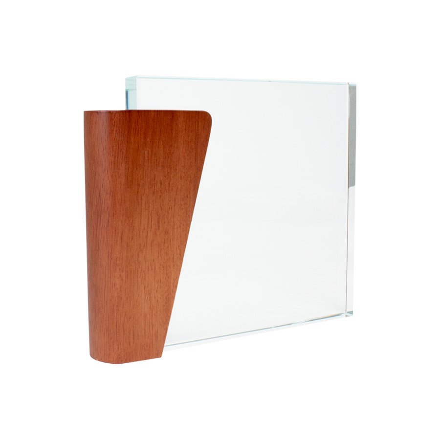 Trofeo Galvano de Madera y Cristal «Lewis» — vista 3 · GF Group