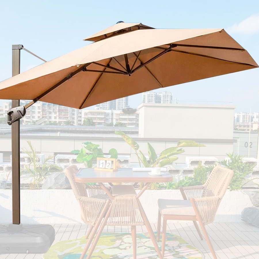 Quitasol WINDPROOF – UV – LED de 3x3M — Hogar y outdoor · GF Group