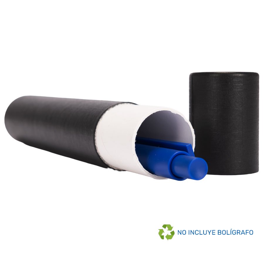 Tubo Porta-Lápiz o Bolígrafo, en cartón forrado negro. — vista 3 · GF Group