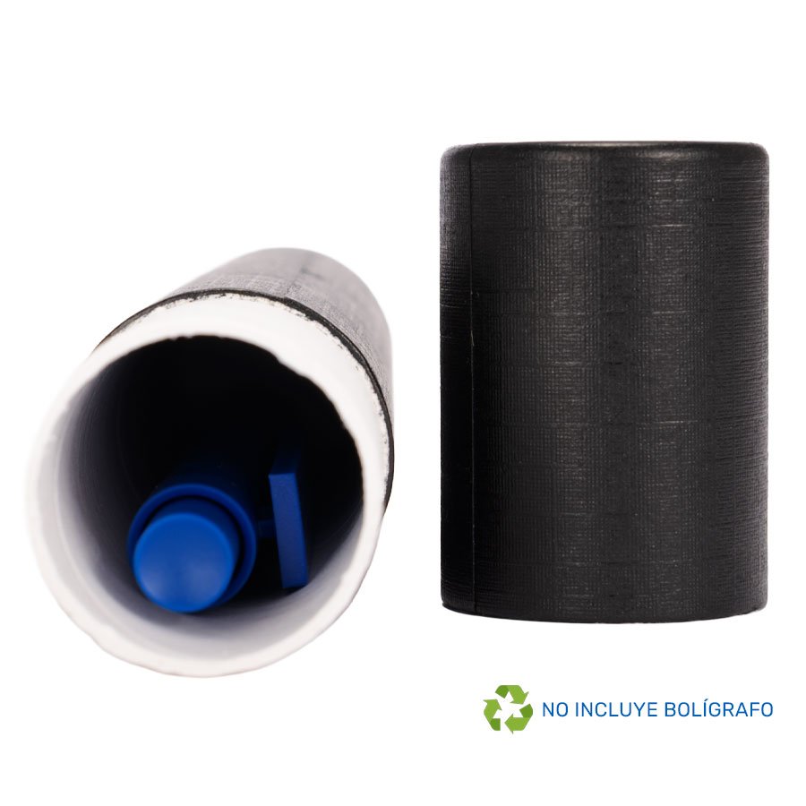 Tubo Porta-Lápiz o Bolígrafo, en cartón forrado negro. — vista 4 · GF Group