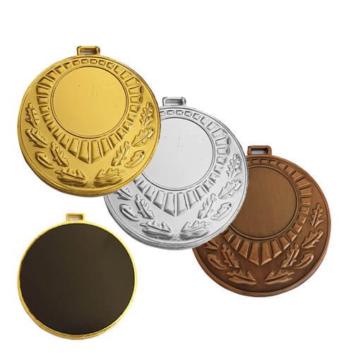 Medalla de Fierro Reverso 50mm MD134 NEGRO — Reconocimientos · GF Group