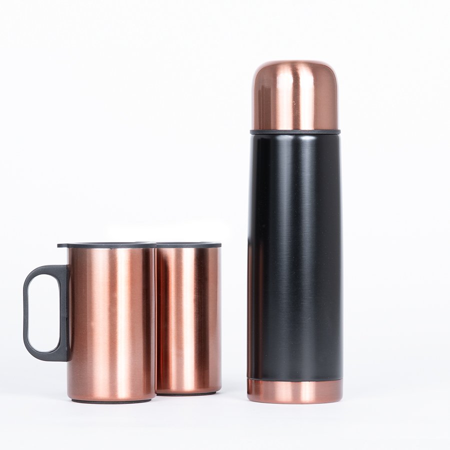 Set termo 1/2 L + 2 tazones encobrizados «GLASGOW» — vista 2 · GF Group