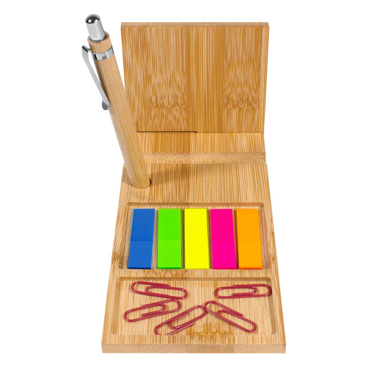 ORGANIZADOR DE ESCRITORIO DE BAMBÚ "NAGANO DESK" — vista 3 · GF Group