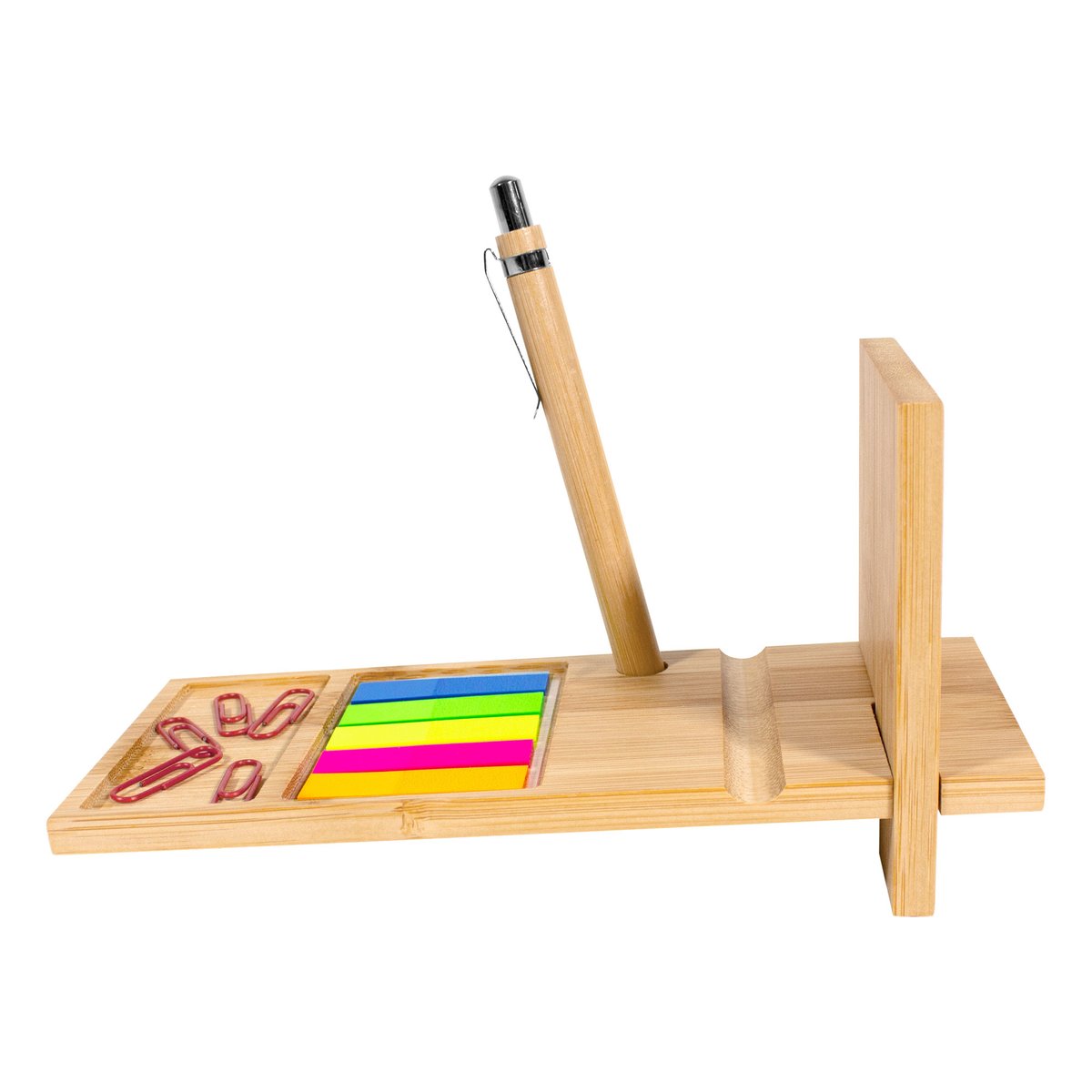 ORGANIZADOR DE ESCRITORIO DE BAMBÚ "NAGANO DESK" — vista 4 · GF Group