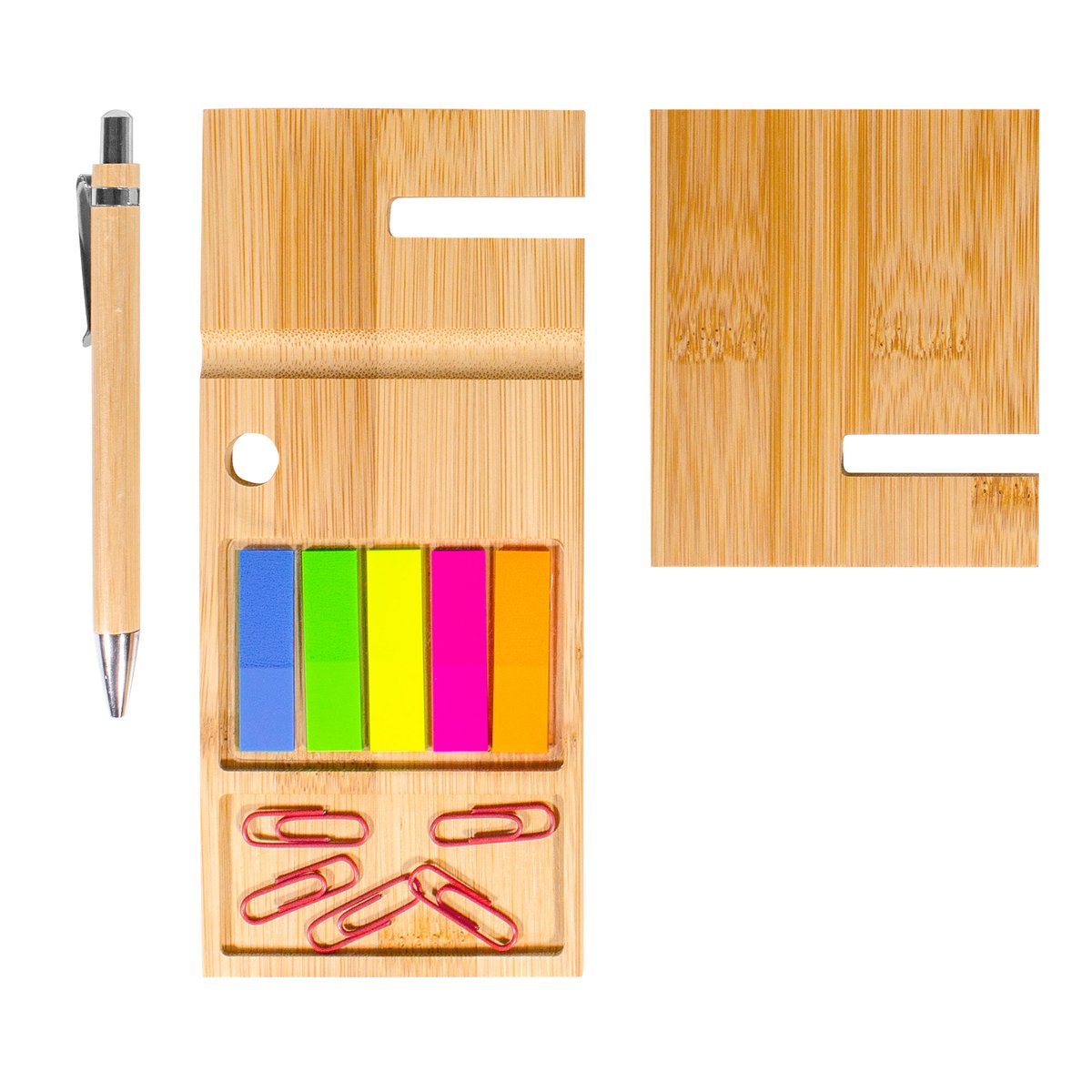 ORGANIZADOR DE ESCRITORIO DE BAMBÚ "NAGANO DESK" — vista 5 · GF Group