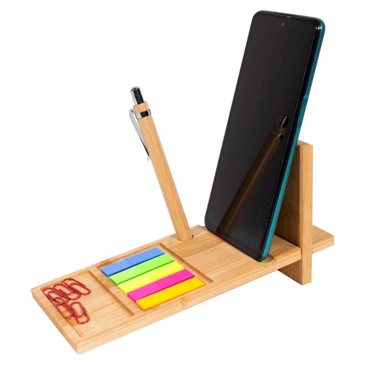 ORGANIZADOR DE ESCRITORIO DE BAMBÚ "NAGANO DESK" — vista 2 · GF Group