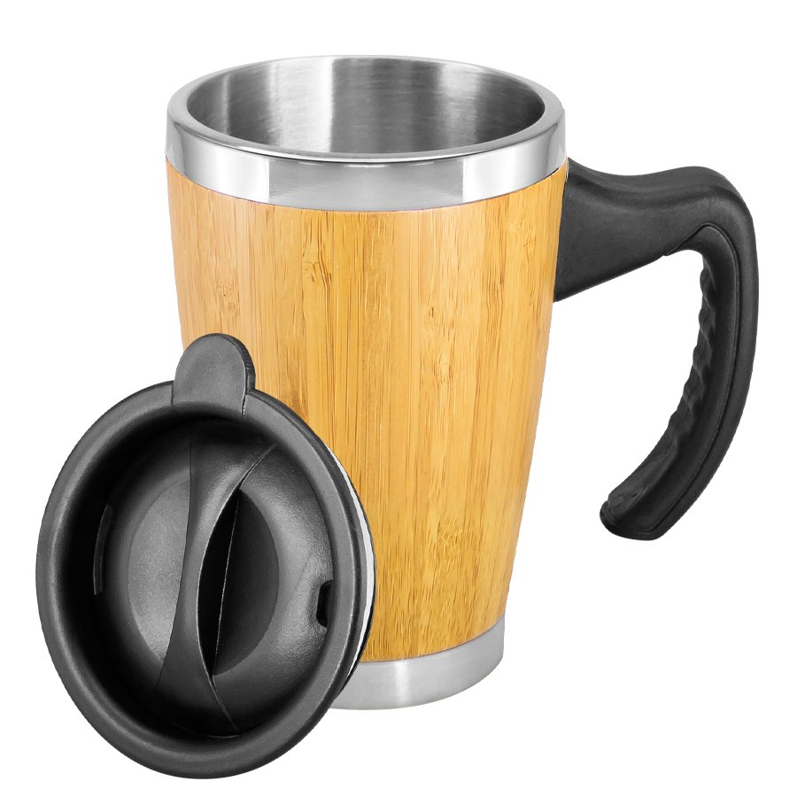 Mug de Bamboo con Asa Plástica 400cc — vista 2 · GF Group