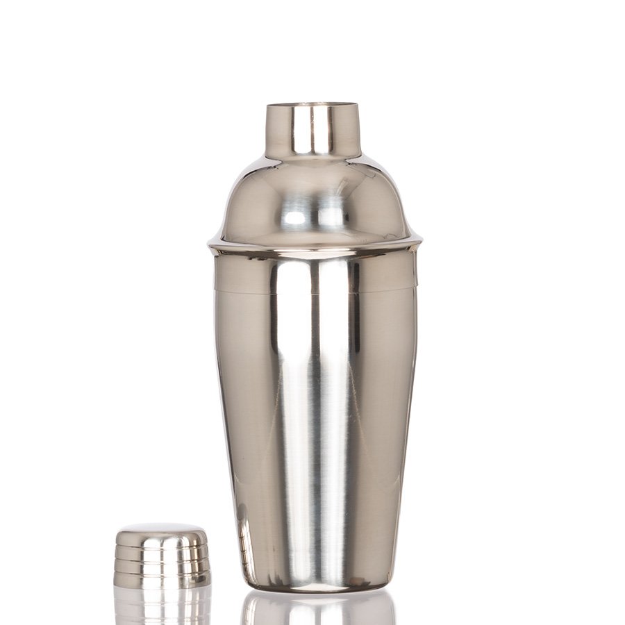 Coctelera metálica plateada «SILVER» 500cc — vista 2 · GF Group