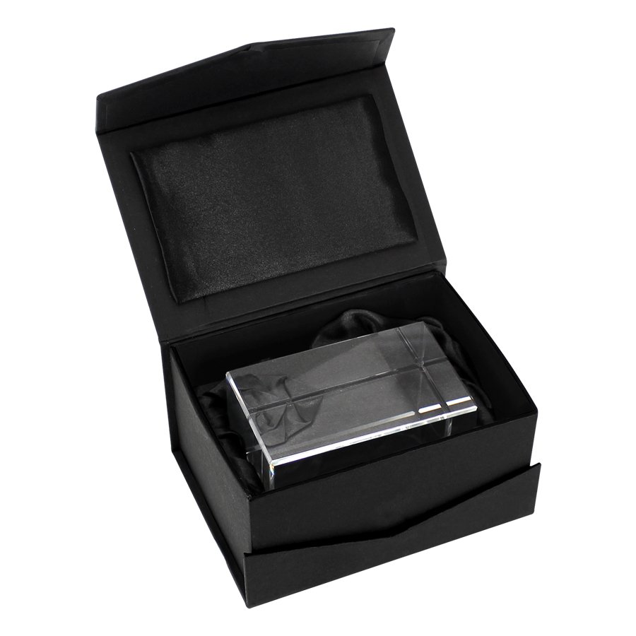 Trofeo Galvano Bloque Cristal Solid — vista 2 · GF Group