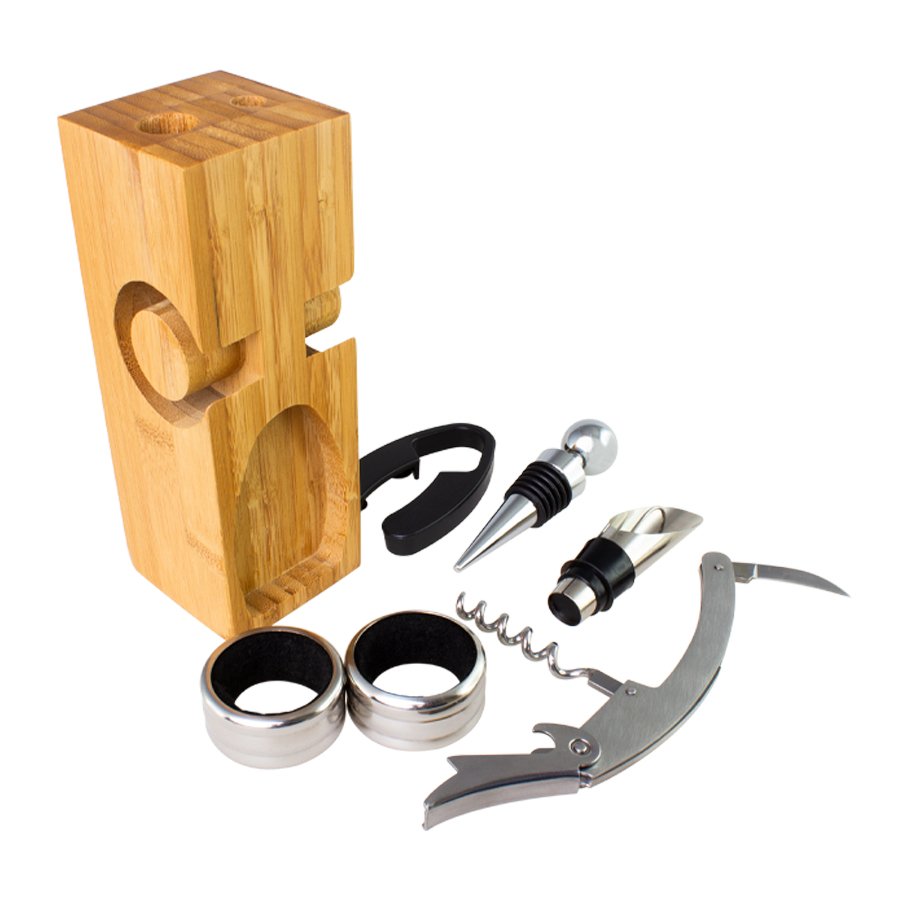 Set de Vino rectangular de Bamboo — vista 6 · GF Group
