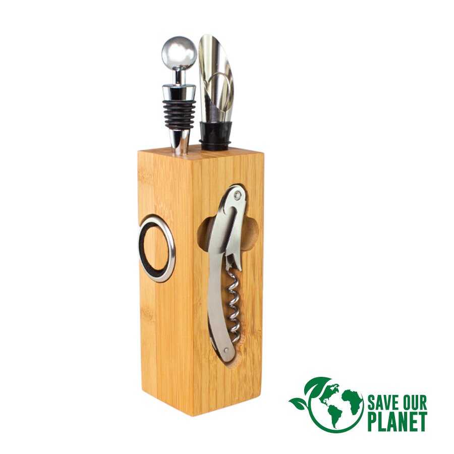Set de Vino rectangular de Bamboo · GF Group