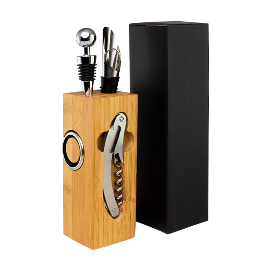 Set de Vino rectangular de Bamboo — vista 2 · GF Group
