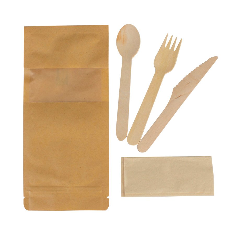 Set de cubiertos Sustentable bolsa ZIP — vista 3 · GF Group