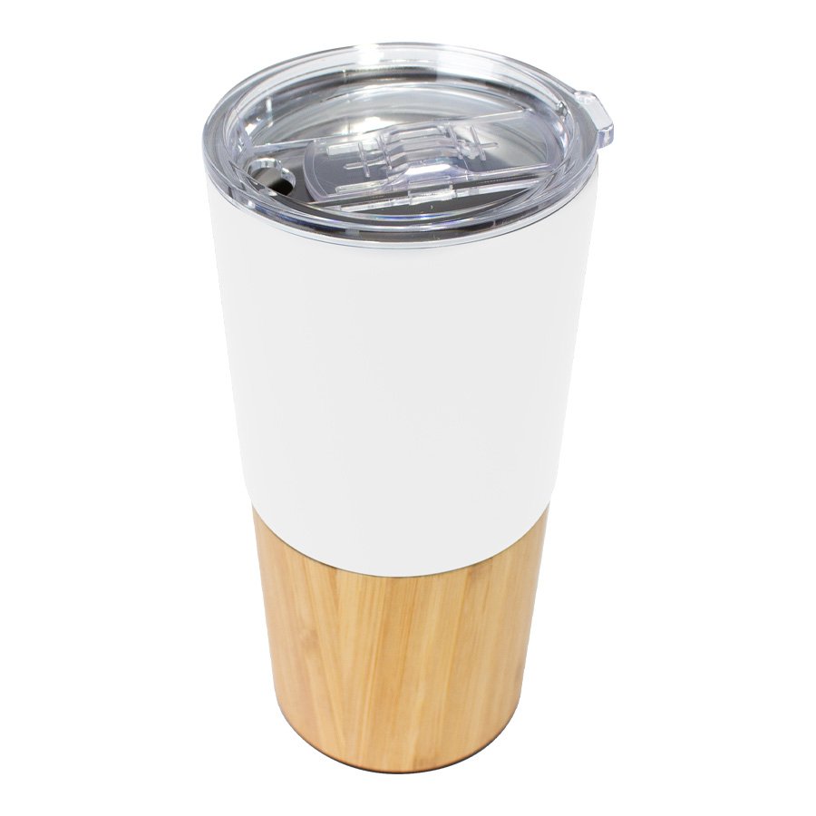 Mug metálico/bamboo «AURUS» 500cc — vista 3 · GF Group