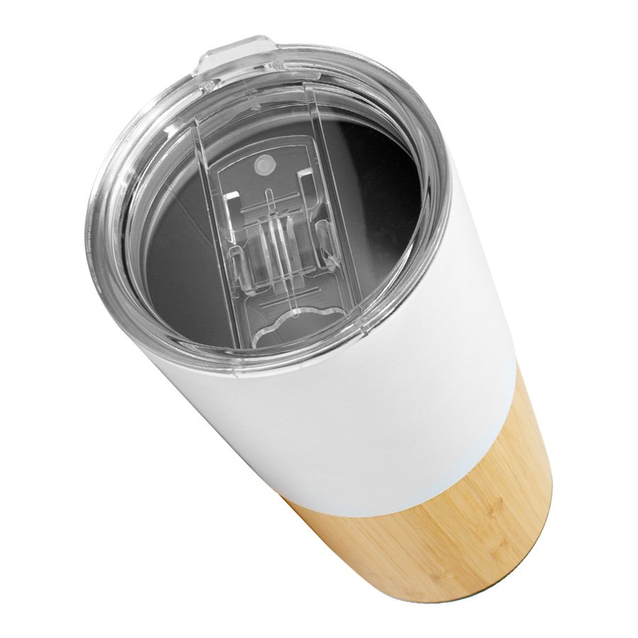Mug metálico/bamboo «AURUS» 500cc — vista 4 · GF Group