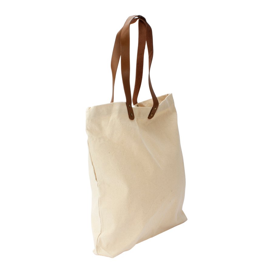 Bolsa de Compras 10oz Canvas asas Cuero — vista 5 · GF Group