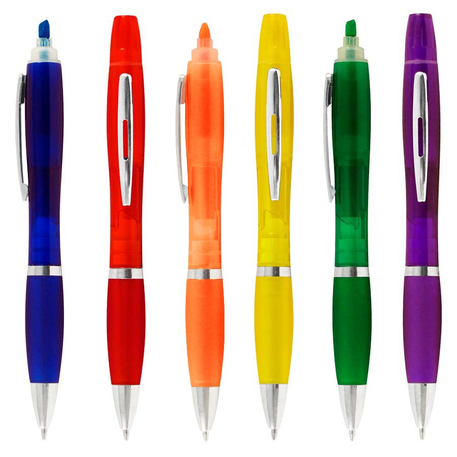 Bolígrafo con Destacador Wind Color · GF Group