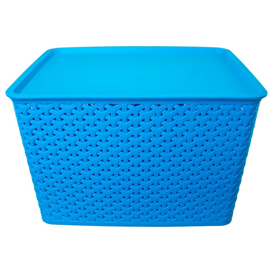 Canasto plástico 24 lt con tapa — vista 3 · GF Group