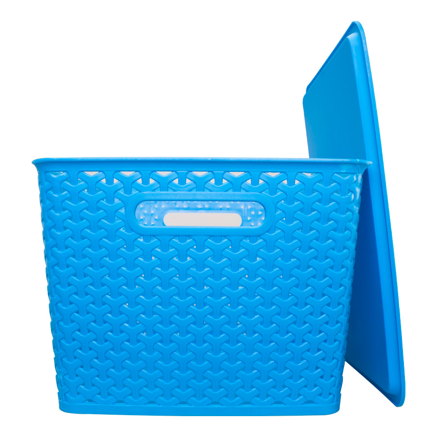 Canasto plástico 24 lt con tapa — Hogar y outdoor · GF Group