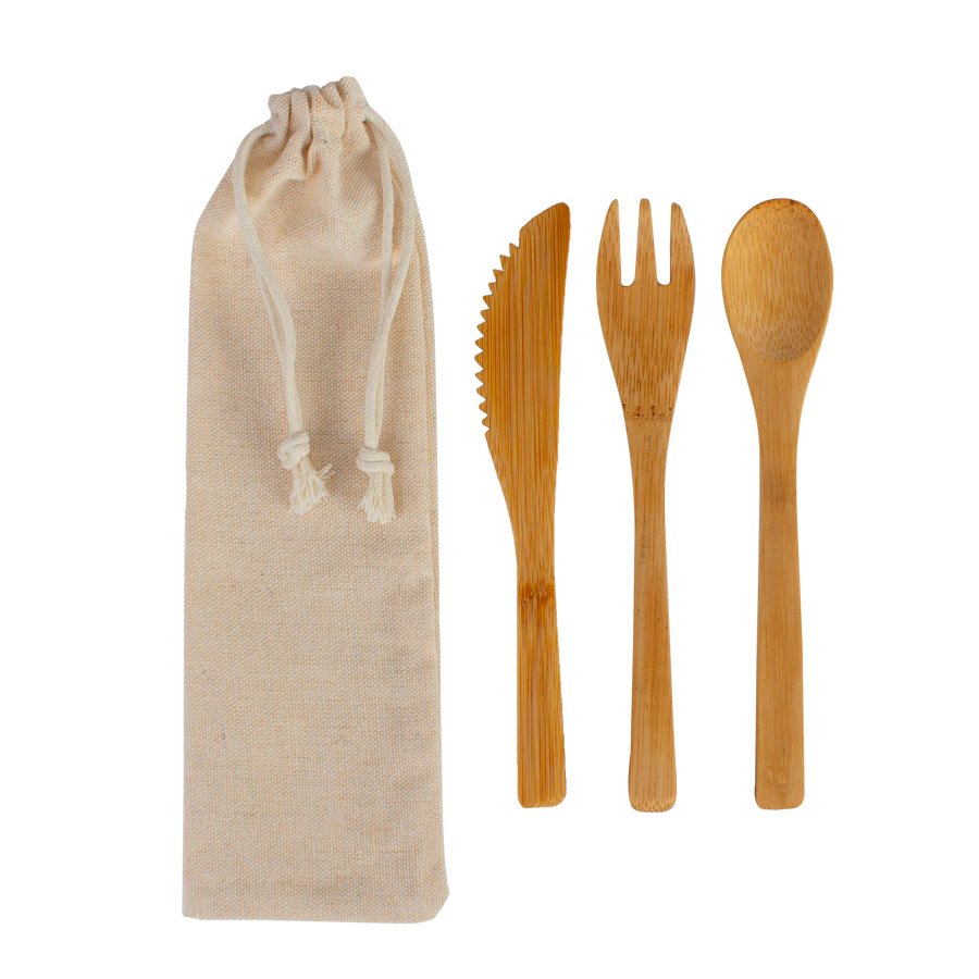 Set de 3 cubiertos de Bamboo — vista 2 · GF Group