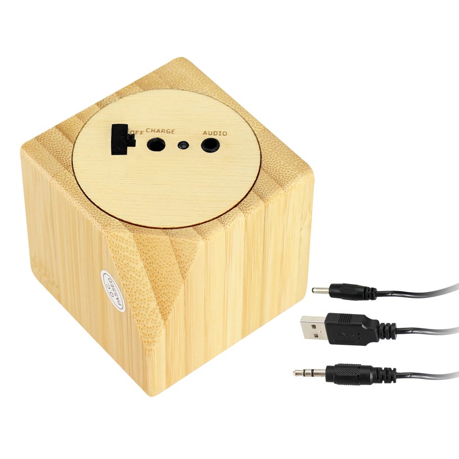USB Parlante de Bamboo — vista 3 · GF Group