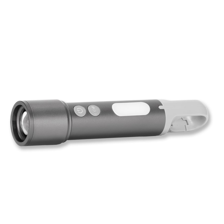USB Linterna Táctica y lámpara recargable «HOOK» 15-en-1 — vista 5 · GF Group