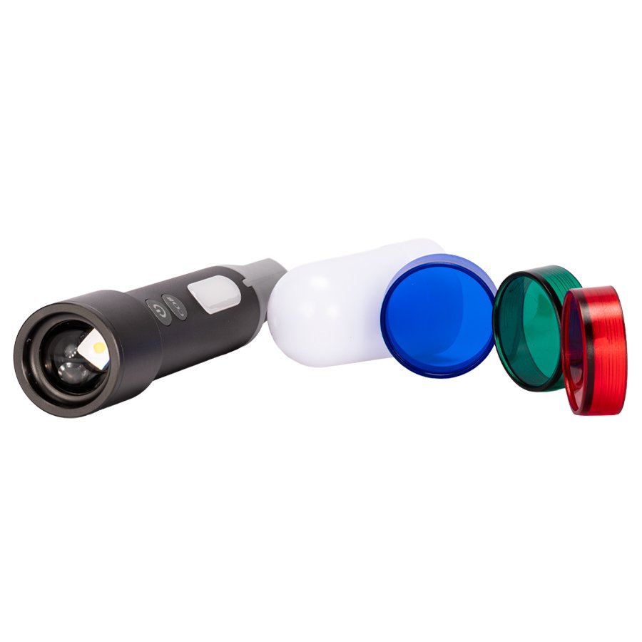 USB Linterna Táctica y lámpara recargable «HOOK» 15-en-1 — vista 3 · GF Group