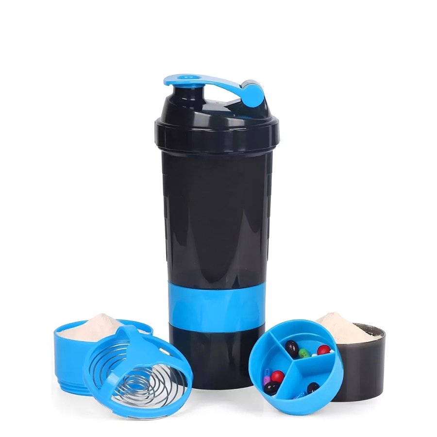 Vaso Gym para batidos proteína «SHAKE», con 4 compartimentos. · GF Group