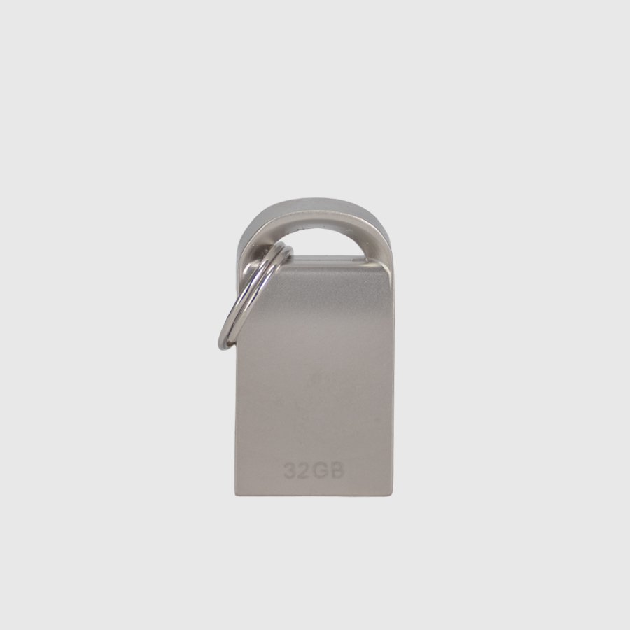 USB 2.0 Mini-Pendrive «Lock» de Acero inoxidable 32GB — vista 2 · GF Group