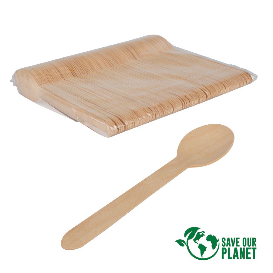 Bolsa con 100 cucharas de madera de Abedul · GF Group