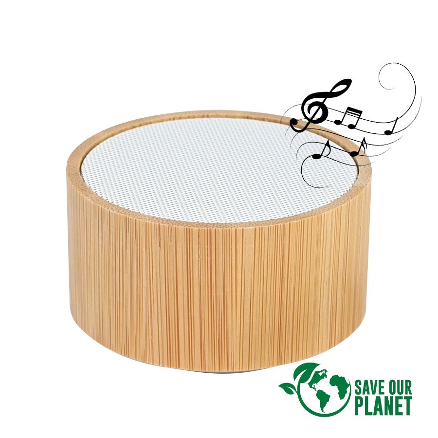 Parlante Altavoz Bluetooth de Bamboo «FLOW» · GF Group