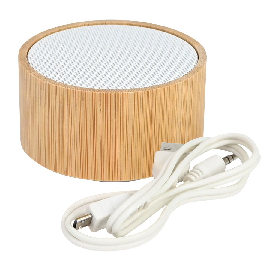 Parlante Altavoz Bluetooth de Bamboo «FLOW» — vista 2 · GF Group