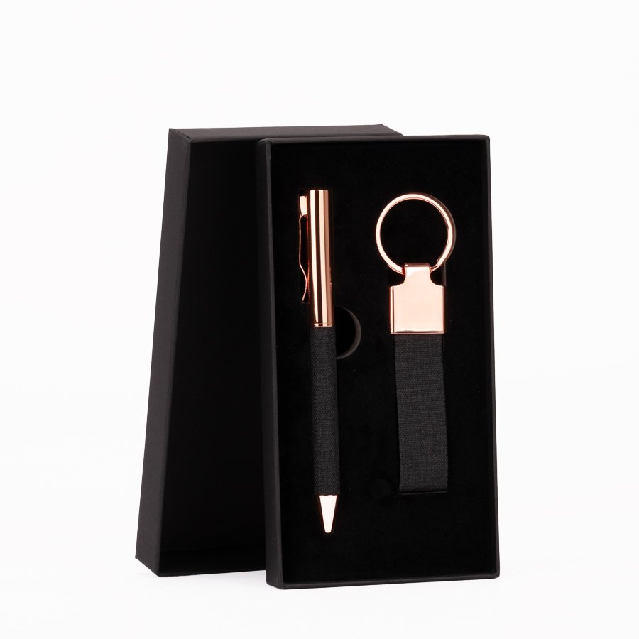 Set de Regalo «MINE» negro con detalles encobrizados. · GF Group