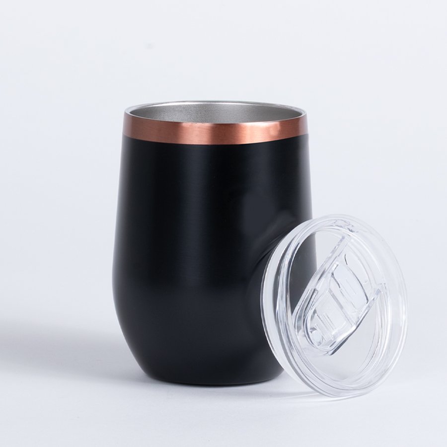Vaso térmico negro/encobrizado «LEEDS» 350cc · GF Group