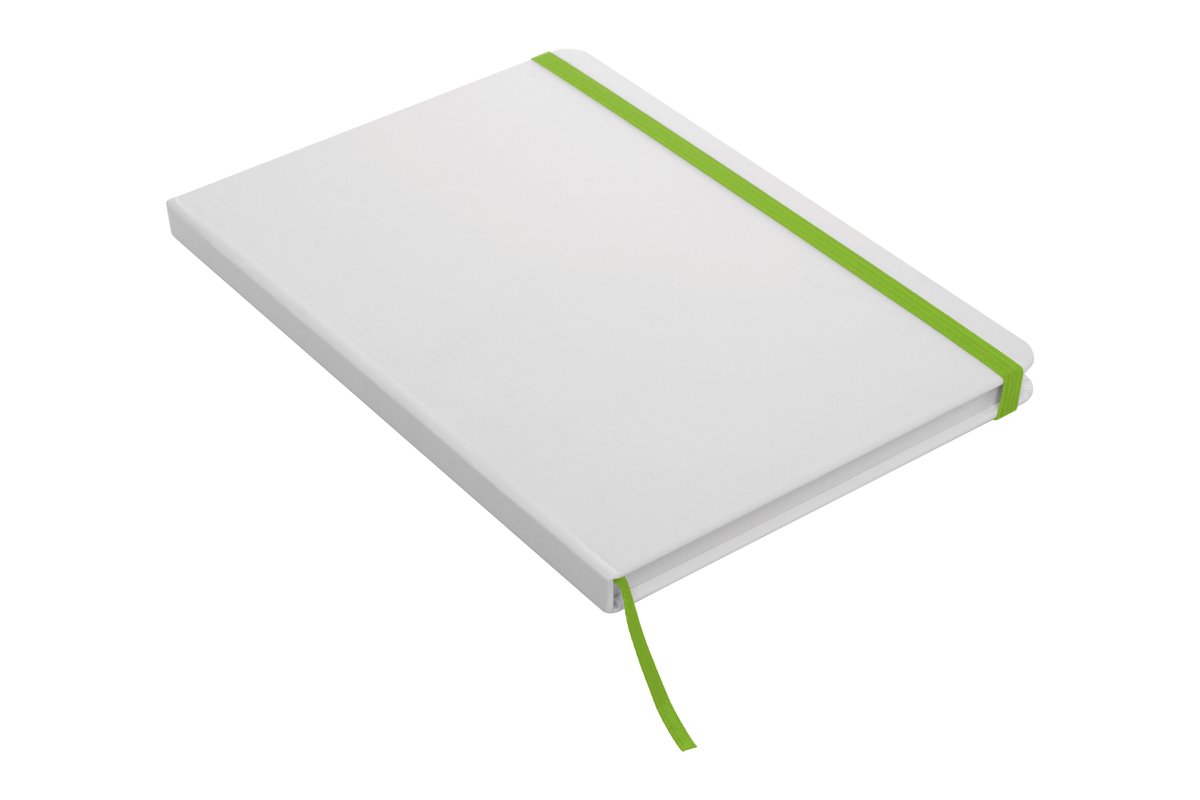 Libreta mediana “White” — vista 2 · GF Group