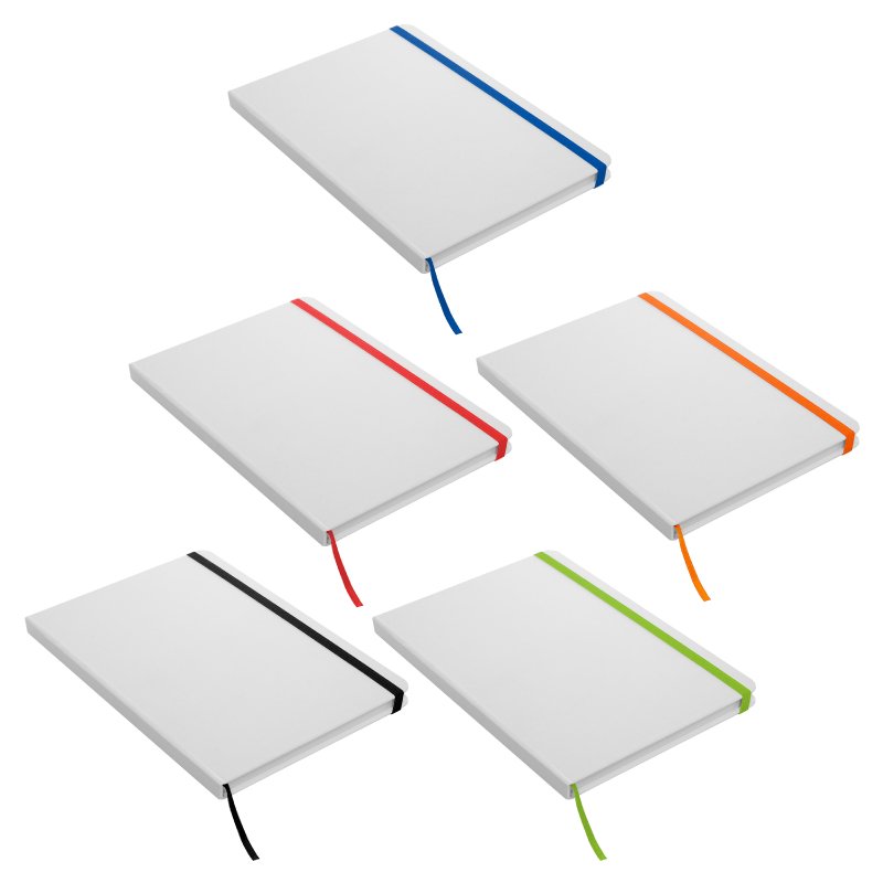 Libreta mediana “White” — vista 4 · GF Group