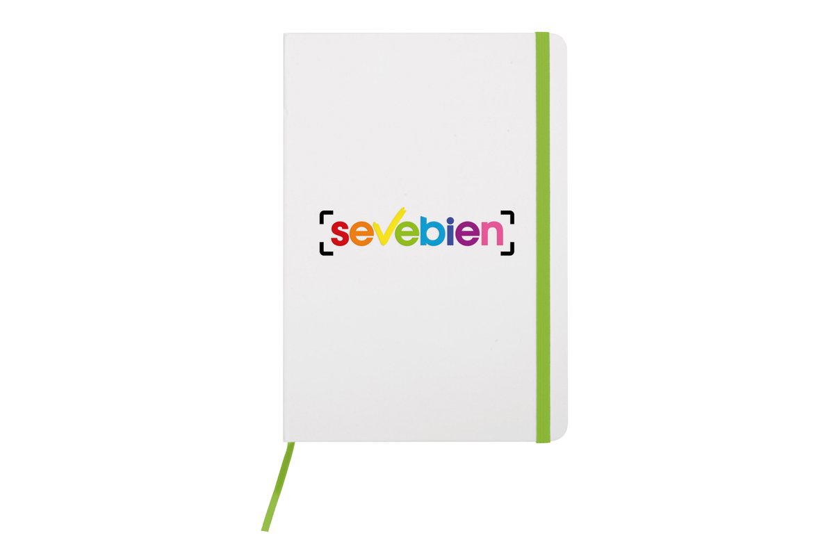 Libreta mediana “White” — vista 5 · GF Group