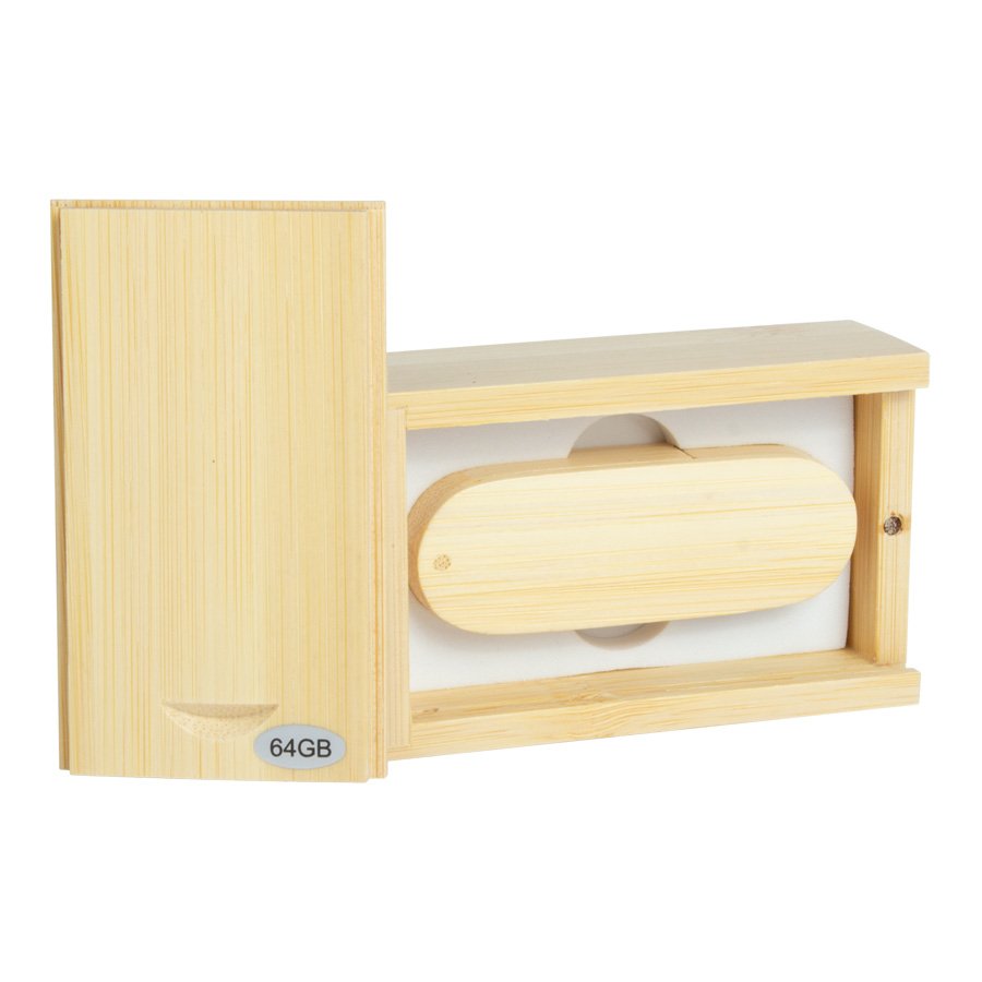USB Pendrive 64GB de Bamboo — vista 3 · GF Group