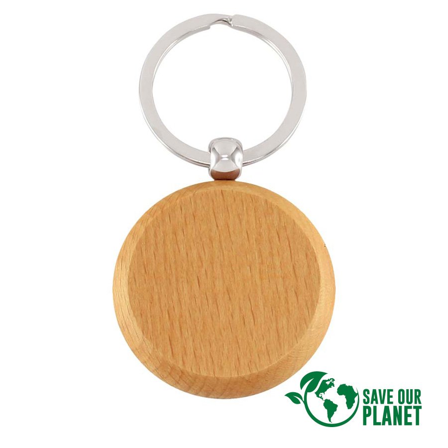 Llavero Redondo de Madera · GF Group