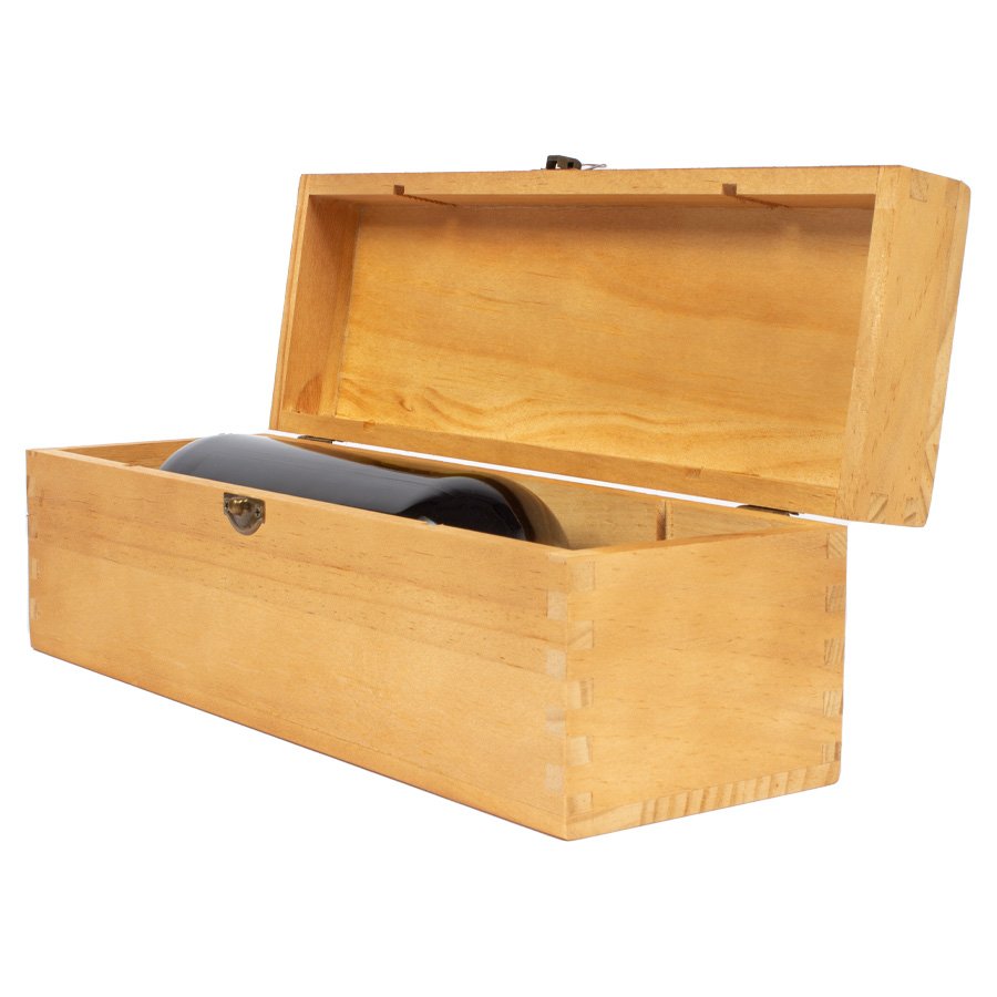 Caja de Madera Natural para Vino — vista 4 · GF Group