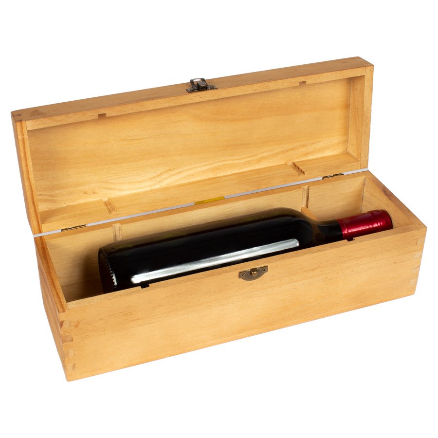 Caja de Madera Natural para Vino · GF Group