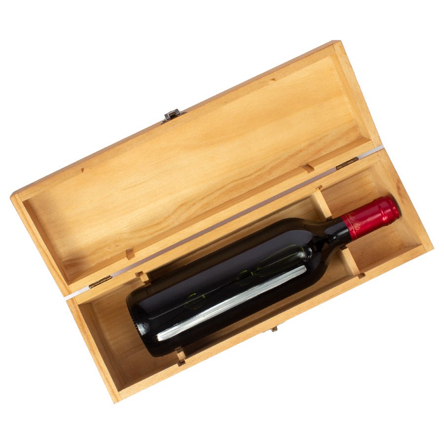 Caja de Madera Natural para Vino — vista 6 · GF Group