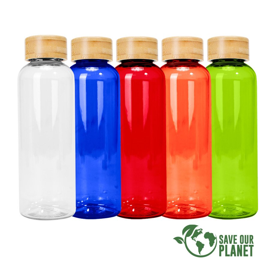 Botella PET tapa bamboo «AINOA» 550cc · GF Group