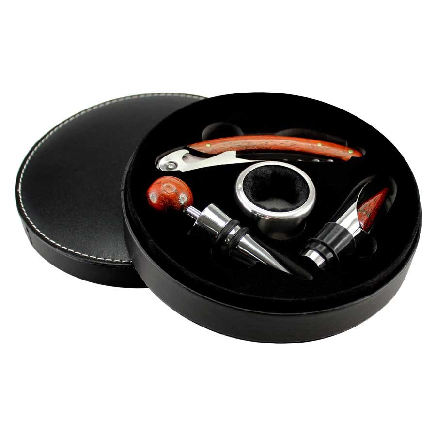 Set de Vino de PU Negro · GF Group