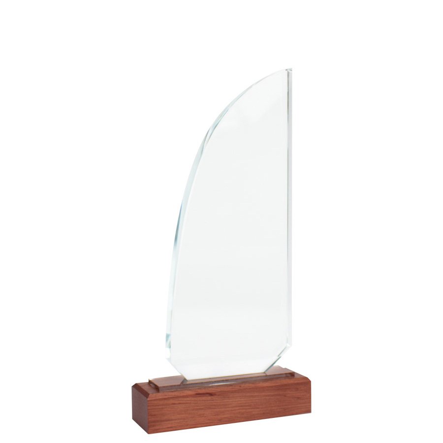 Trofeo Galvano de Madera y Cristal «Sail» · GF Group