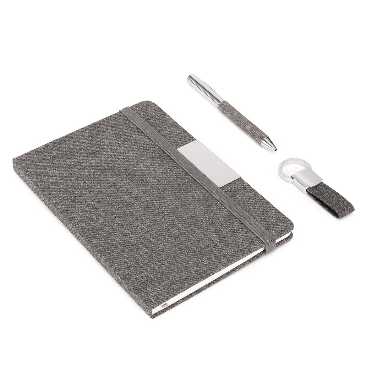Set PARATY: Libreta de Notas, Bolígrafo y Llavero — vista 2 · GF Group