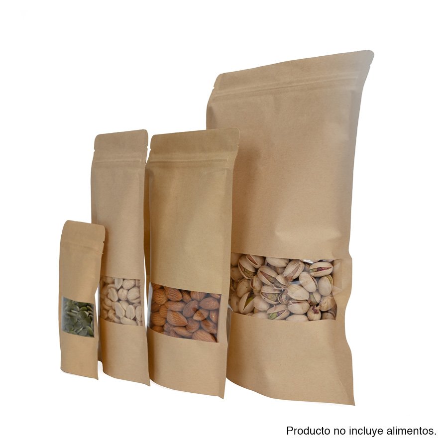 Bolsa doypack 250ml de papel kraft, para Alimentos — vista 3 · GF Group