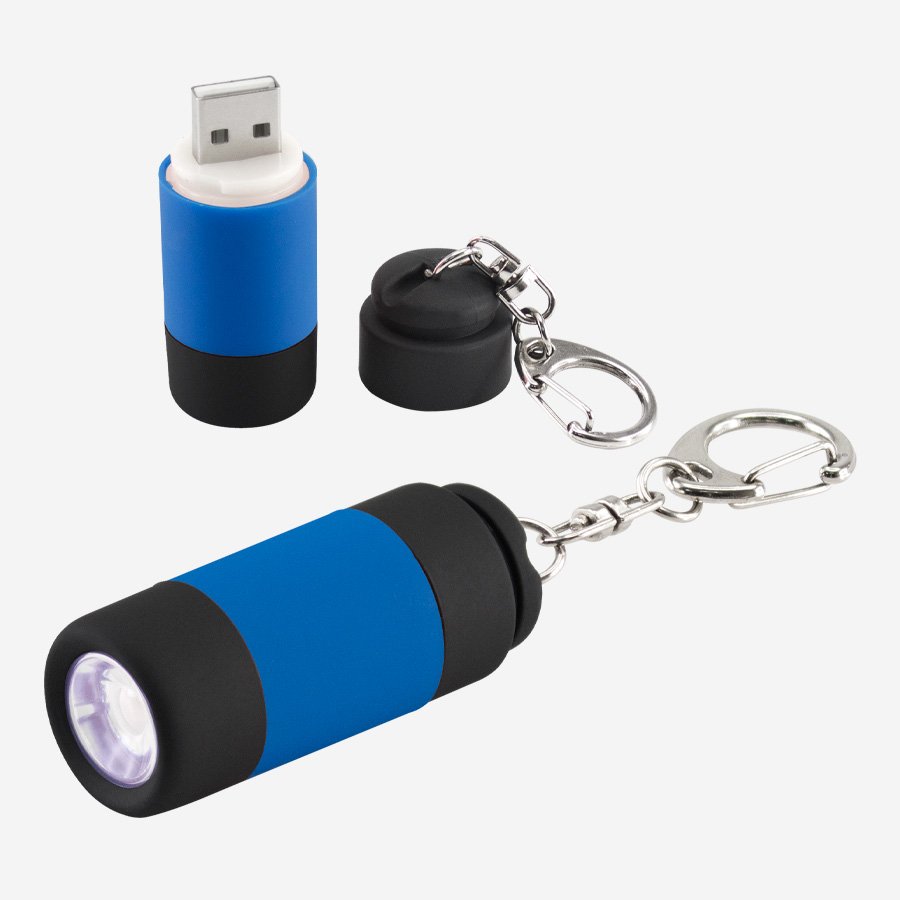 Llavero-Linterna LED Cargador USB — vista 2 · GF Group