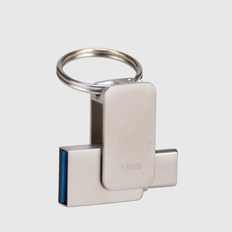 USB 3.0 Mini-Pendrive «Giro» de Acero inoxidable 16GB — vista 2 · GF Group