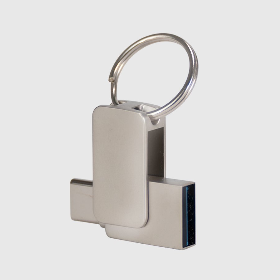 USB 3.0 Mini-Pendrive «Giro» de Acero inoxidable 16GB — vista 4 · GF Group